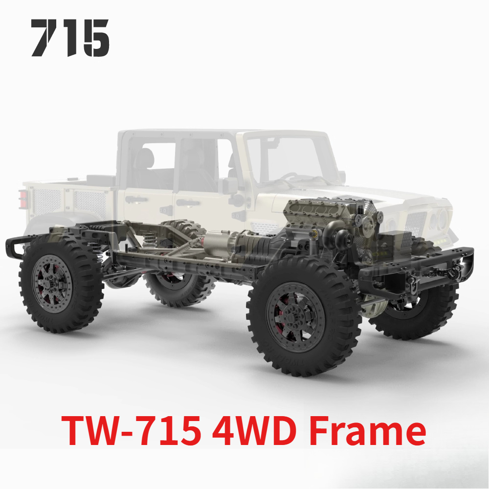 Model Kit V8 Engine - TWOLF 1/10 TW-715 4WD Рама Цельнометаллическая