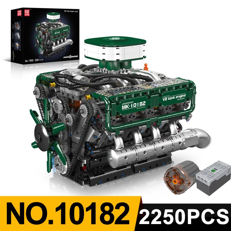 Model Kit V8 Engine - Mold King 10182 V8 Модель танкового