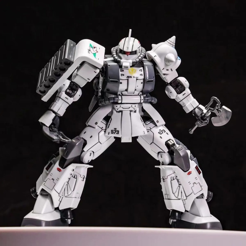 Model Kit Gundam Hg - GTO ZAKU II Белый волк Шин