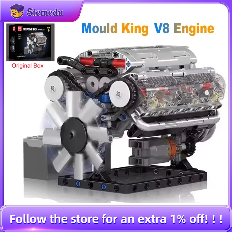 Model Kit V8 Engine - Наборы строительных блоков с двигателем Mould