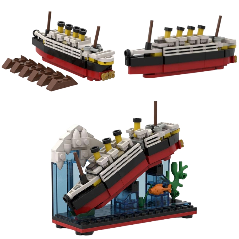 Model Kit Titanic - Титаник перерыв в половине с футляром,