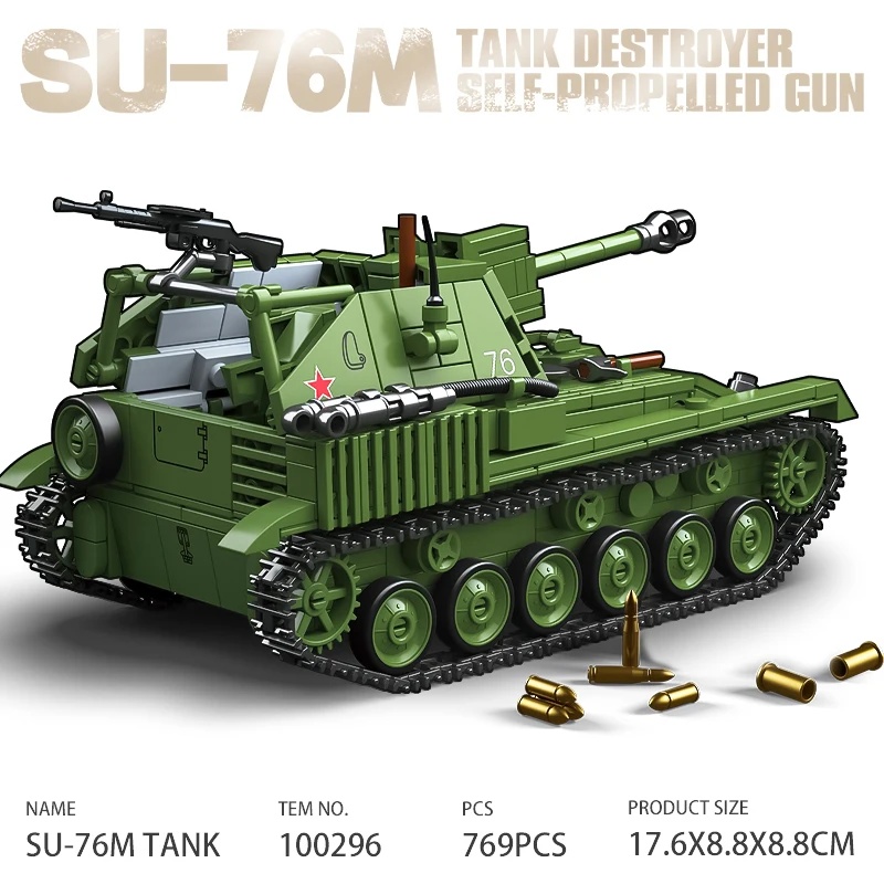Model Kit Destroyer - Советский танк-разрушитель СУ-76М: Сборная модель самоходной