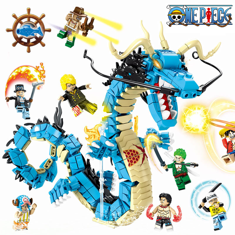 Model Kit Gundam Bandai - Цельные строительные блоки, слепая коробка, Луффи
