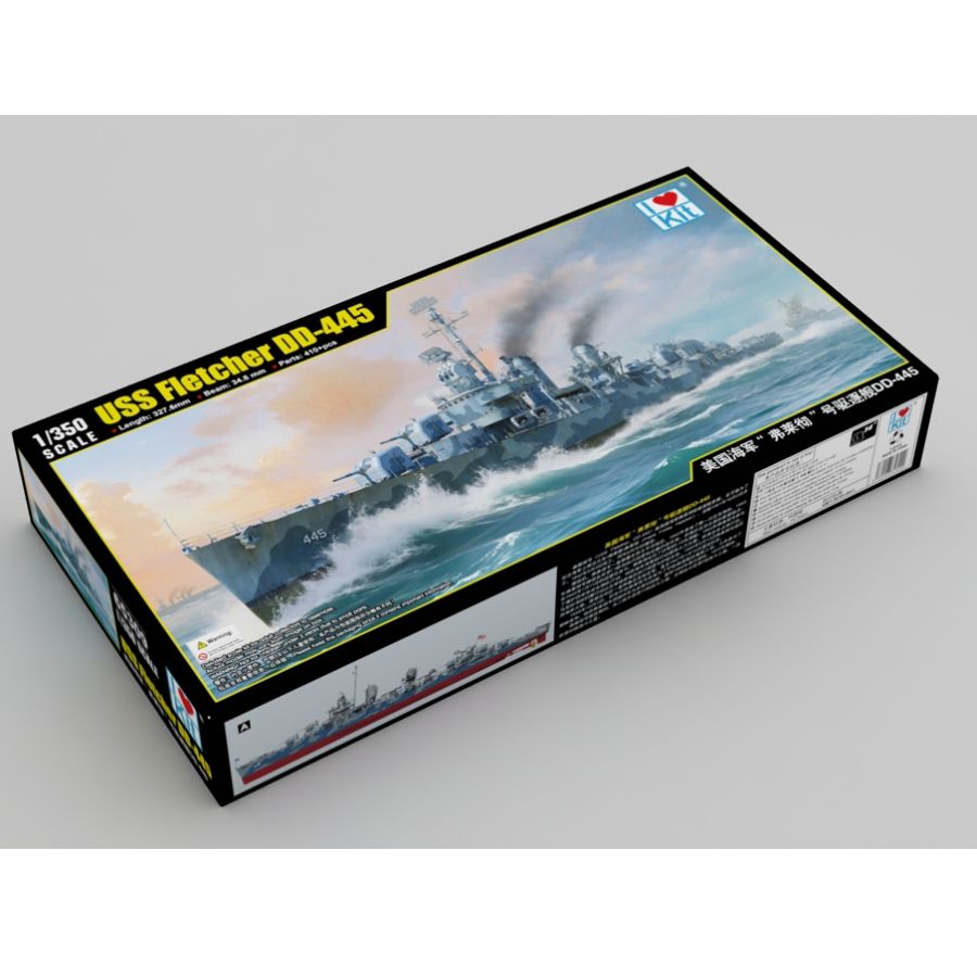 Fletcher DD-445 USS Destroyer  – обзор и цена Model Kit Destroyer