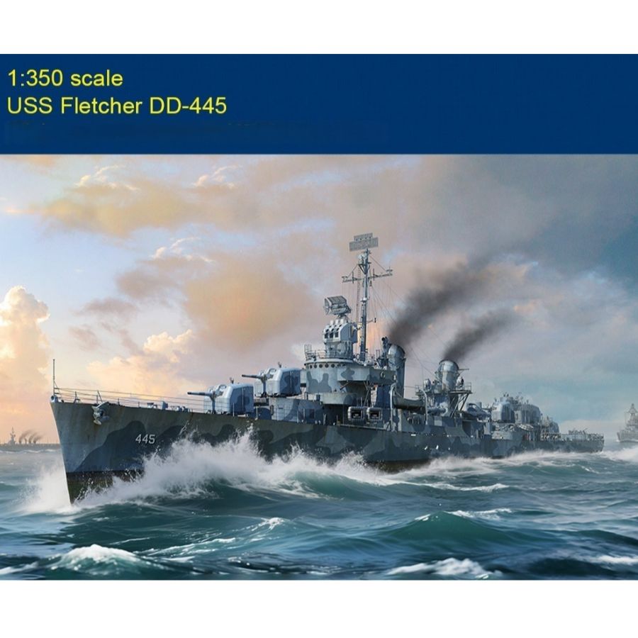 Fletcher DD-445 USS Destroyer  – обзор и цена Model Kit Destroyer