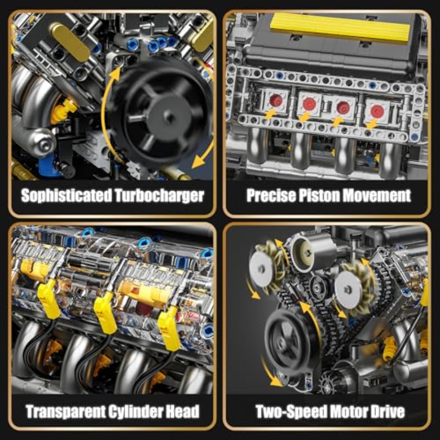 Модельный набор двигателя V8,  – обзор и цена Model Kit V8 Engine