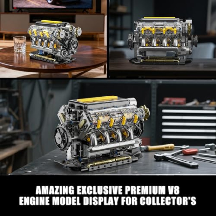 Модельный набор двигателя V8,  – обзор и цена Model Kit V8 Engine