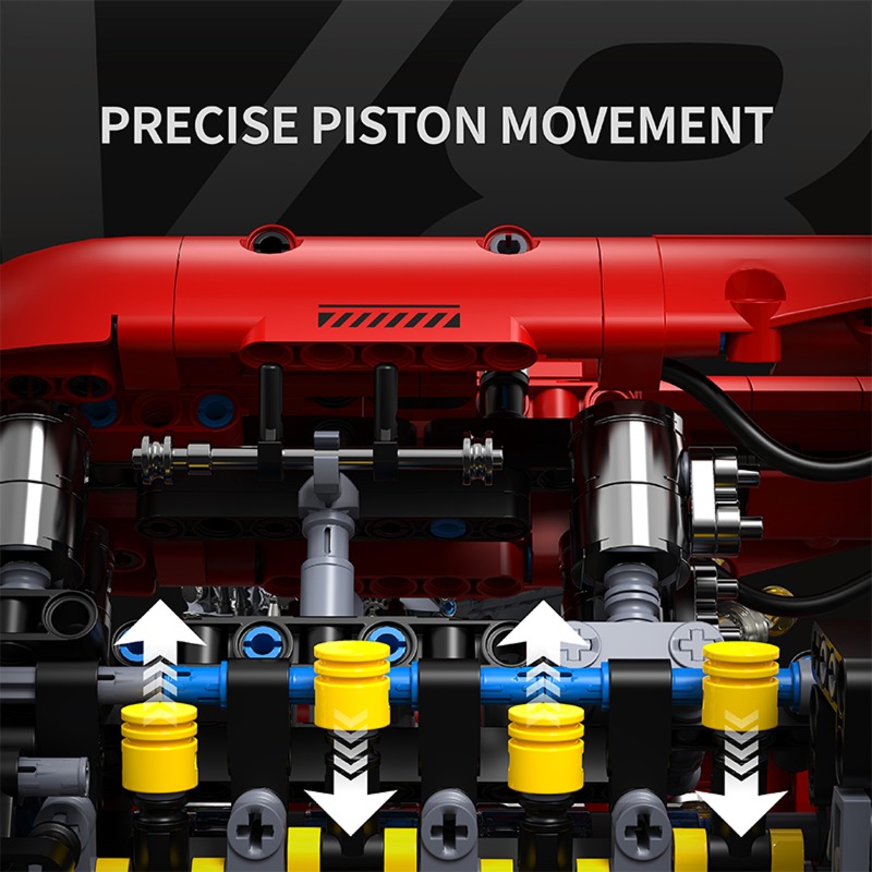 Конструктор T5011 V8 Turbo Eng – обзор и цена Model Kit V8 Engine