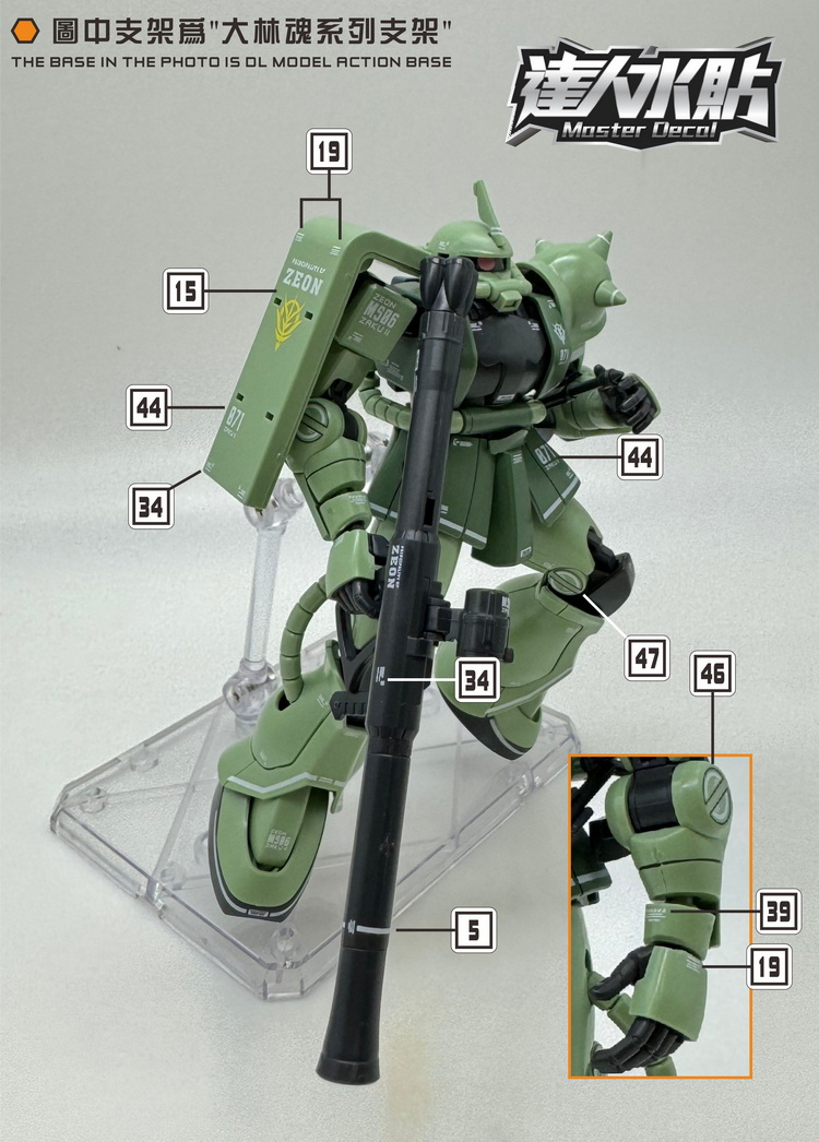 Наклейки Master Decal H028 флу – обзор и цена Model Kit Gundam Hg