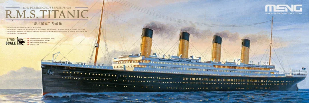 PS-008 MENG Titanic Cruise, ра – обзор и цена Model Kit Titanic